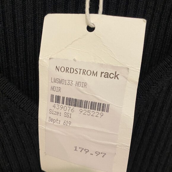 FRAME BLACK RIB KNIT MAXI DRESS NEW WITH TAGS (NWT) - Picture 16 of 16